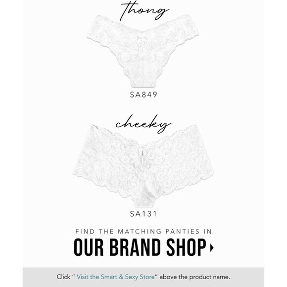 Luxurious 38C Women's Unlined Underwire Bra in White - Signature Lace Design - Picture 6 of 6